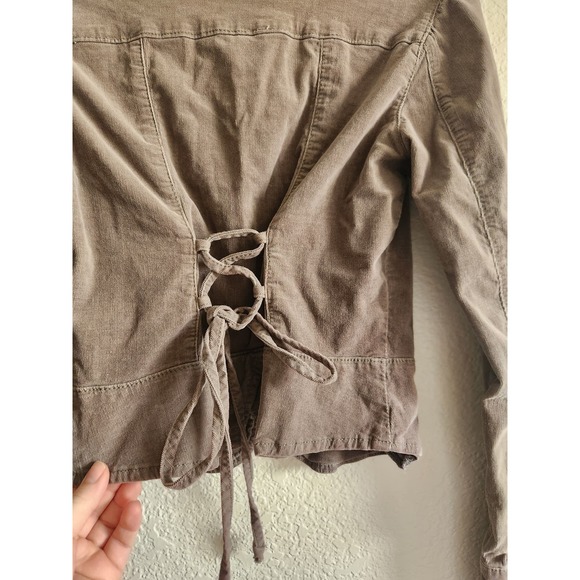 Y2k Paris Blues Suede Grunge Jacket M - Picture 5 of 7